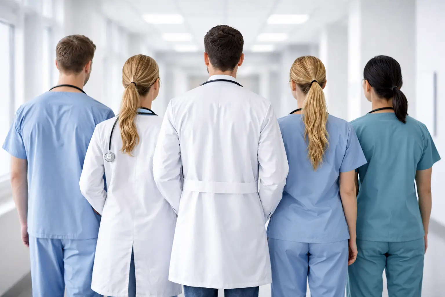 male and female doctors